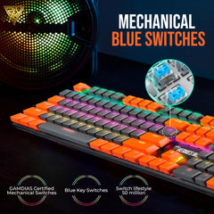 Gamdias HERMES M5A Backlit Mechanical Gaming Keyboard - Blue Switches