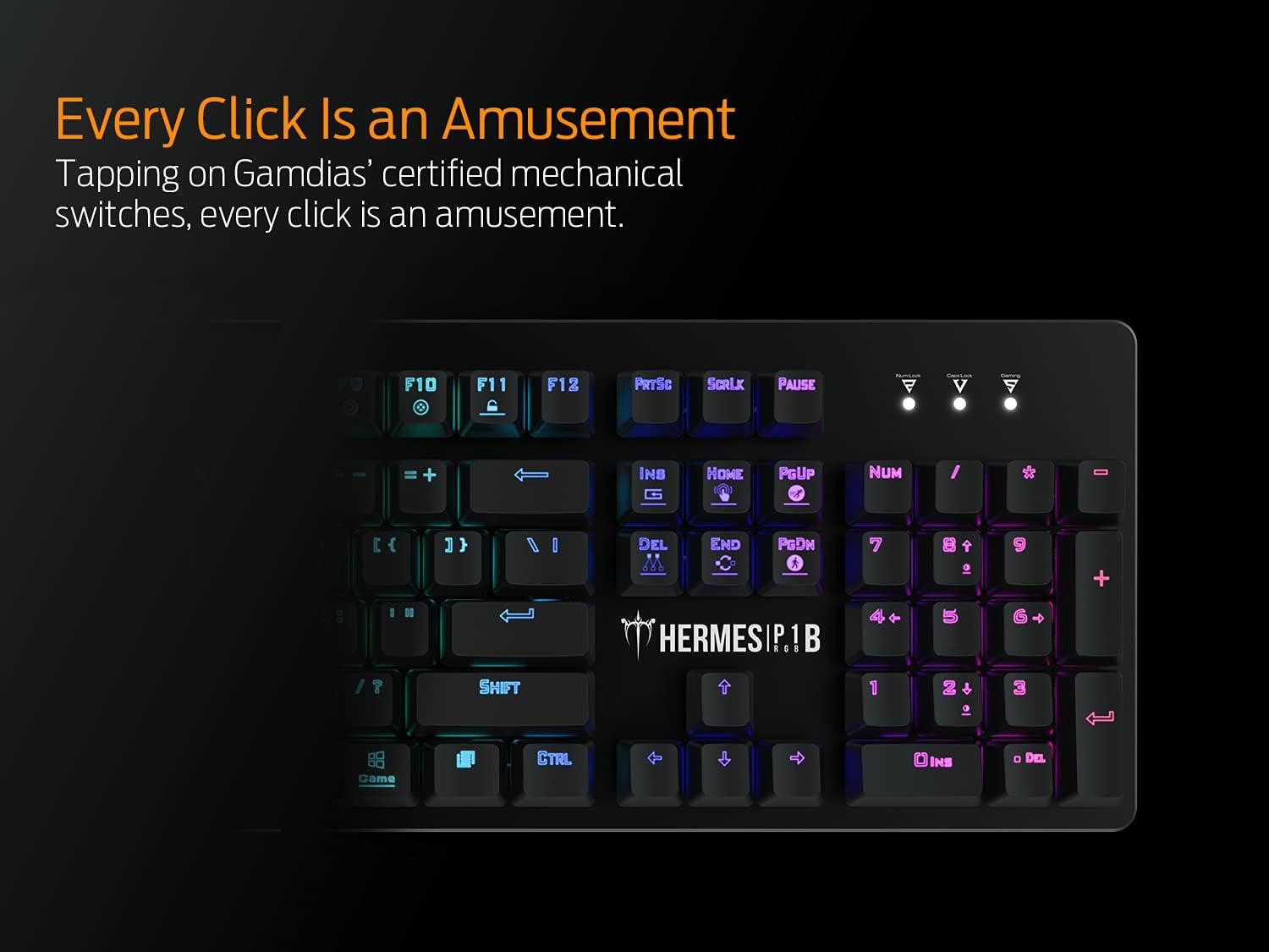 Gamdias HERMES P1B RGB 3-in-1 Gaming Combo