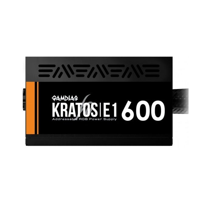 Gamdias KRATOS E1-600 RGB 600W 80+ Certified Power Supply