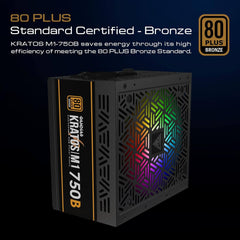 Gamdias KRATOS M1-750B RGB 750W 80+ Bronze Power Supply