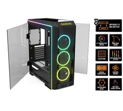 Gamdias Talos P1A RGB ATX Mid-Tower Computer Case with 3 ARGB Fan