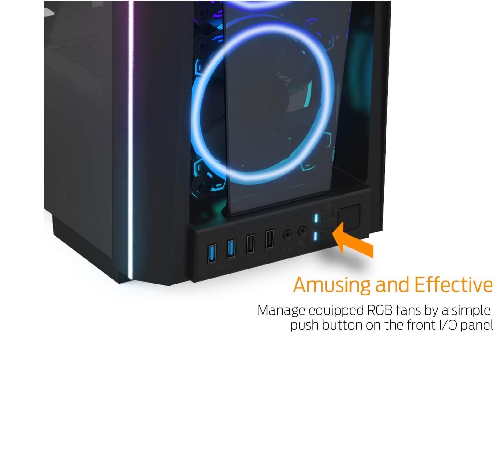 Gamdias Talos P1A RGB ATX Mid-Tower Computer Case with 3 ARGB Fan