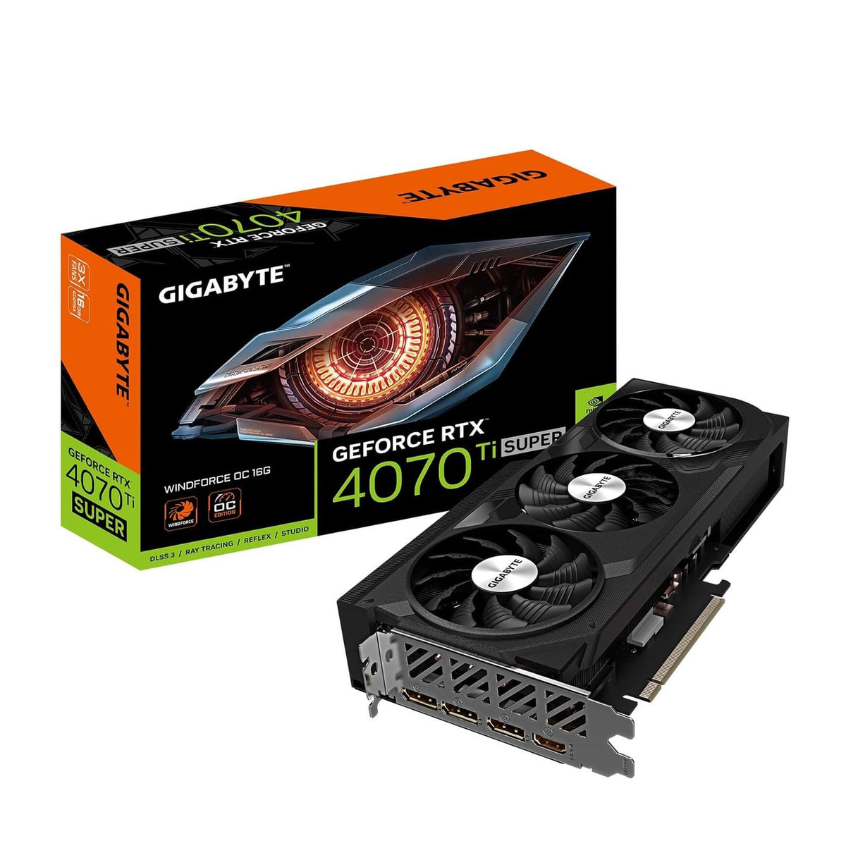 Gigabyte GeForce RTX 4070 Ti SUPER WINDFORCE OC 16GB Graphics Card