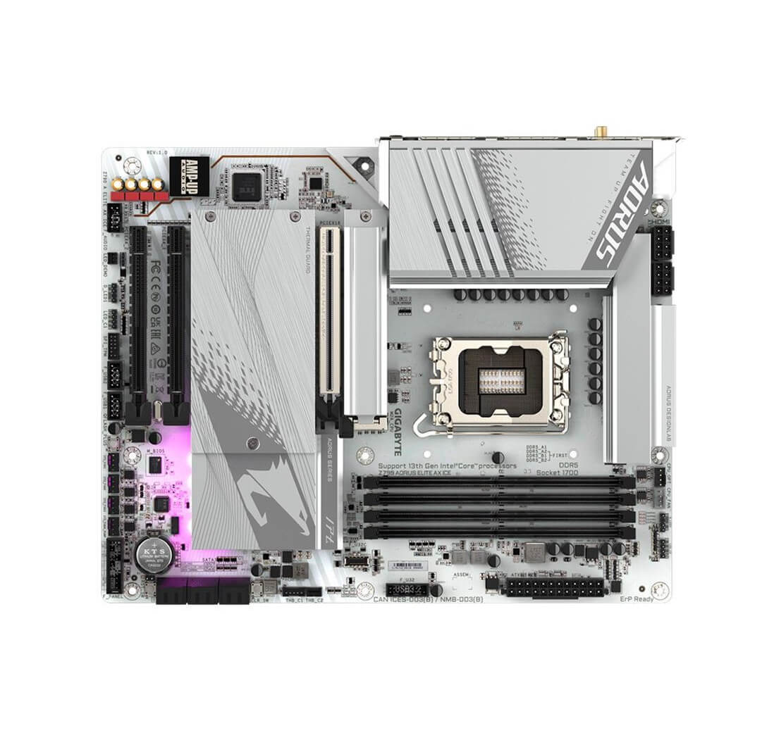 Gigabyte Z790 AORUS ELITE AX ICE DDR5 Intel Z790 14th Gen LGA 1700 ATX Motherboard