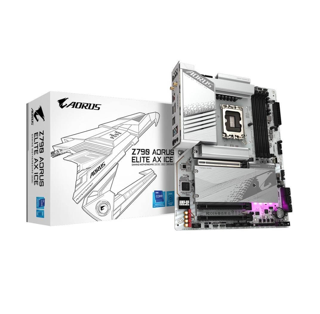 Gigabyte Z790 AORUS ELITE AX ICE DDR5 Intel Z790 14th Gen LGA 1700 ATX Motherboard