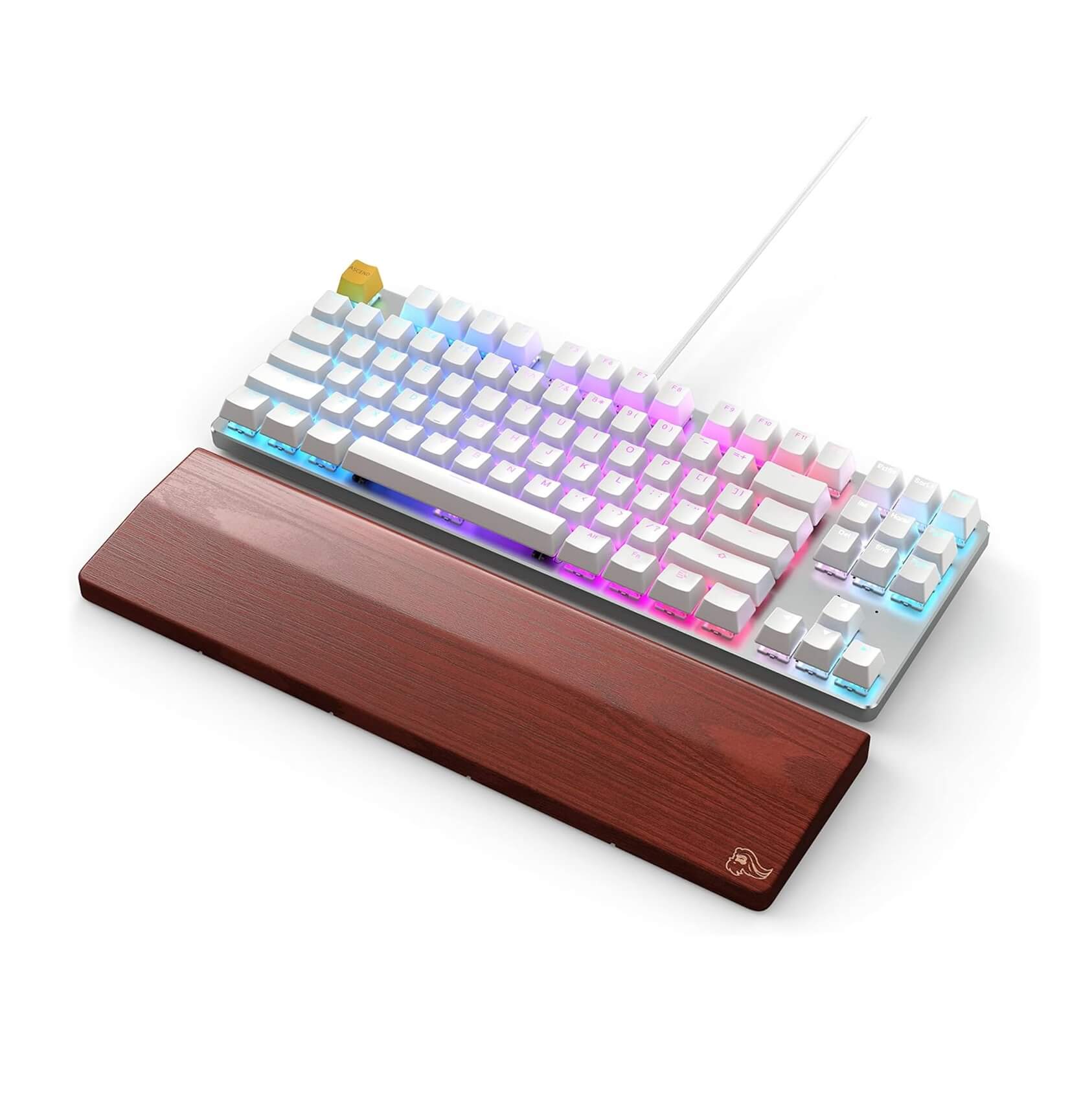 Glorious GMMK 85% TKL Wired Mechanical Keyboard - White