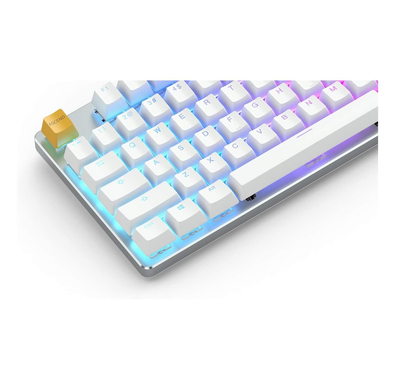 Glorious GMMK 85% TKL Wired Mechanical Keyboard - White