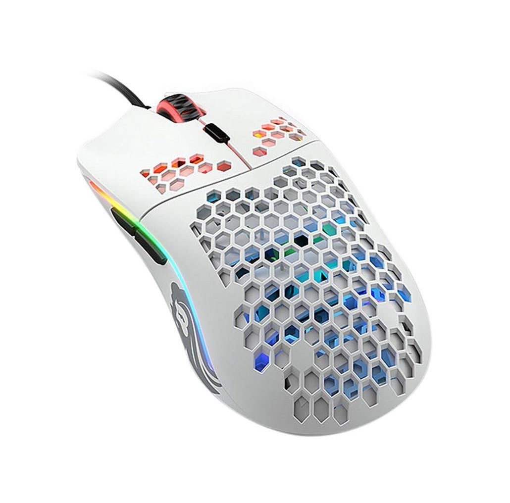 Glorious Model O Minus Lightweight RGB Gaming Mouse - Matte White