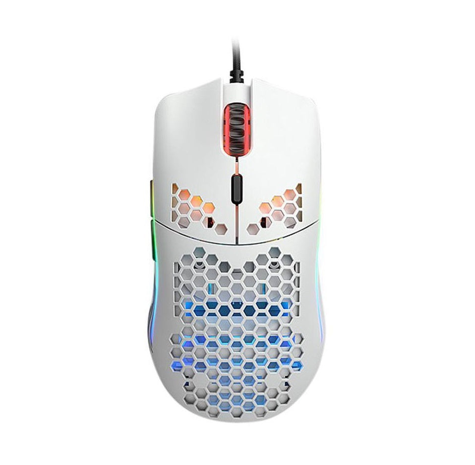 Glorious Model O Minus Lightweight RGB Gaming Mouse - Matte White