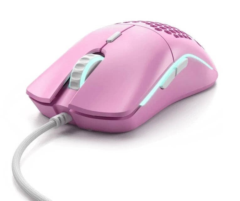 Glorious Model O Minus Lightweight RGB Gaming Mouse - Matte Pink