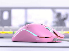 Glorious Model O Minus Lightweight RGB Gaming Mouse - Matte Pink