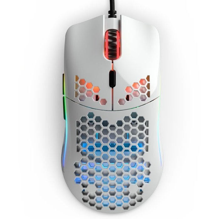 Glorious Model O Minus Lightweight RGB Gaming Mouse - Glossy White