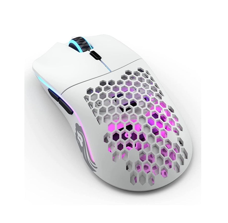 Glorious Model O Minus Wireless RGB Lightweight Gaming Mouse - Matte White