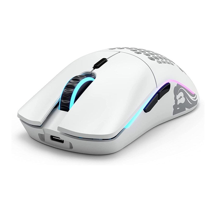 Glorious Model O Minus Wireless RGB Lightweight Gaming Mouse - Matte White