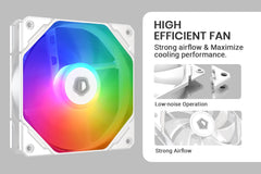 ID-Cooling ZoomFlow 240 XT V2 ARGB 240mm AIO Liquid CPU Cooler - White