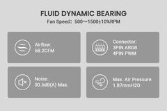 ID-Cooling ZoomFlow 240 XT V2 ARGB 240mm AIO Liquid CPU Cooler - White