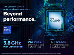 Intel Core i9-13900K 24 Core Desktop Processor with Integrated Graphics - Unlocked