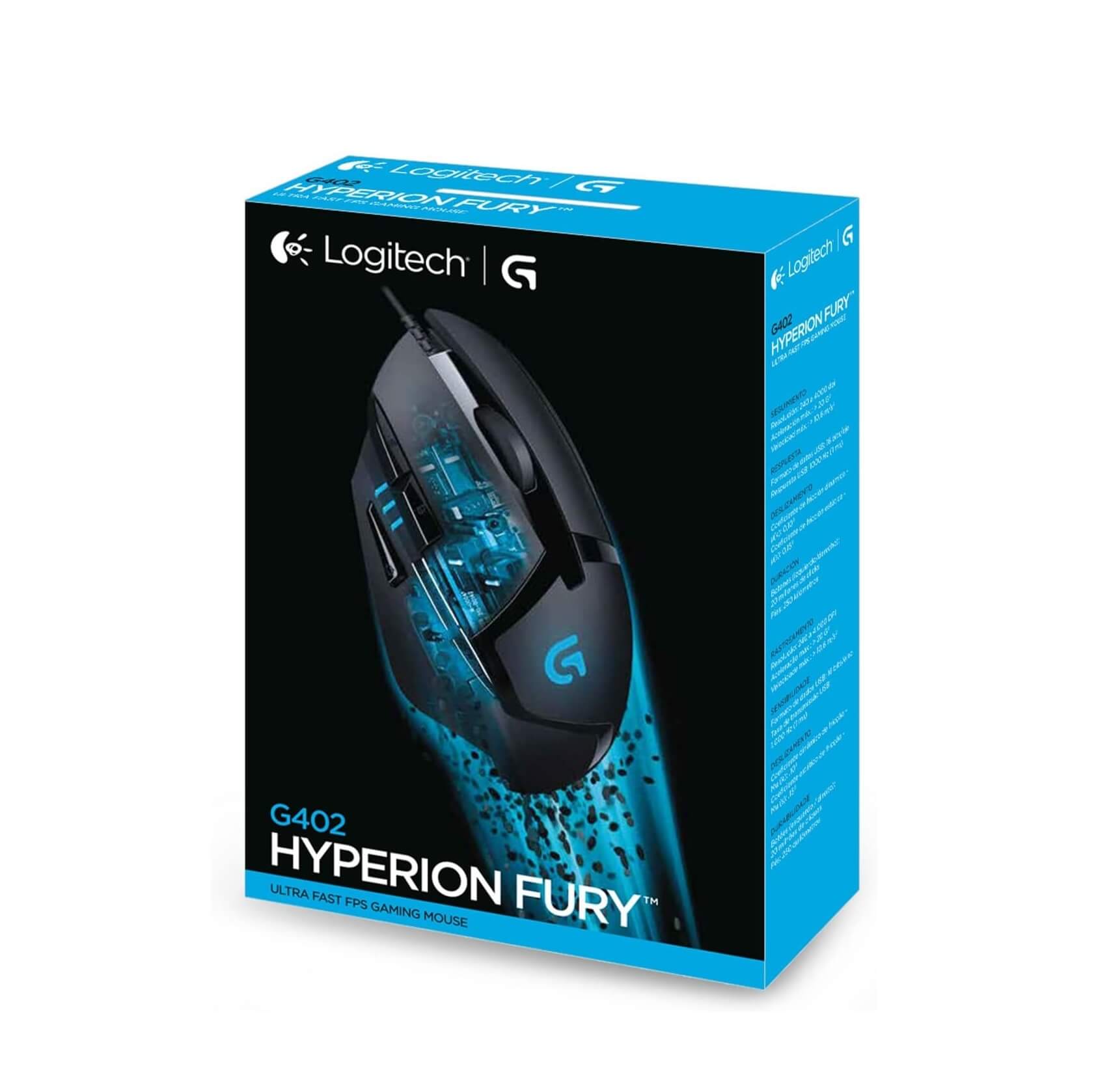 Logitech G402 Hyperion Fury USB Wired Gaming Mouse