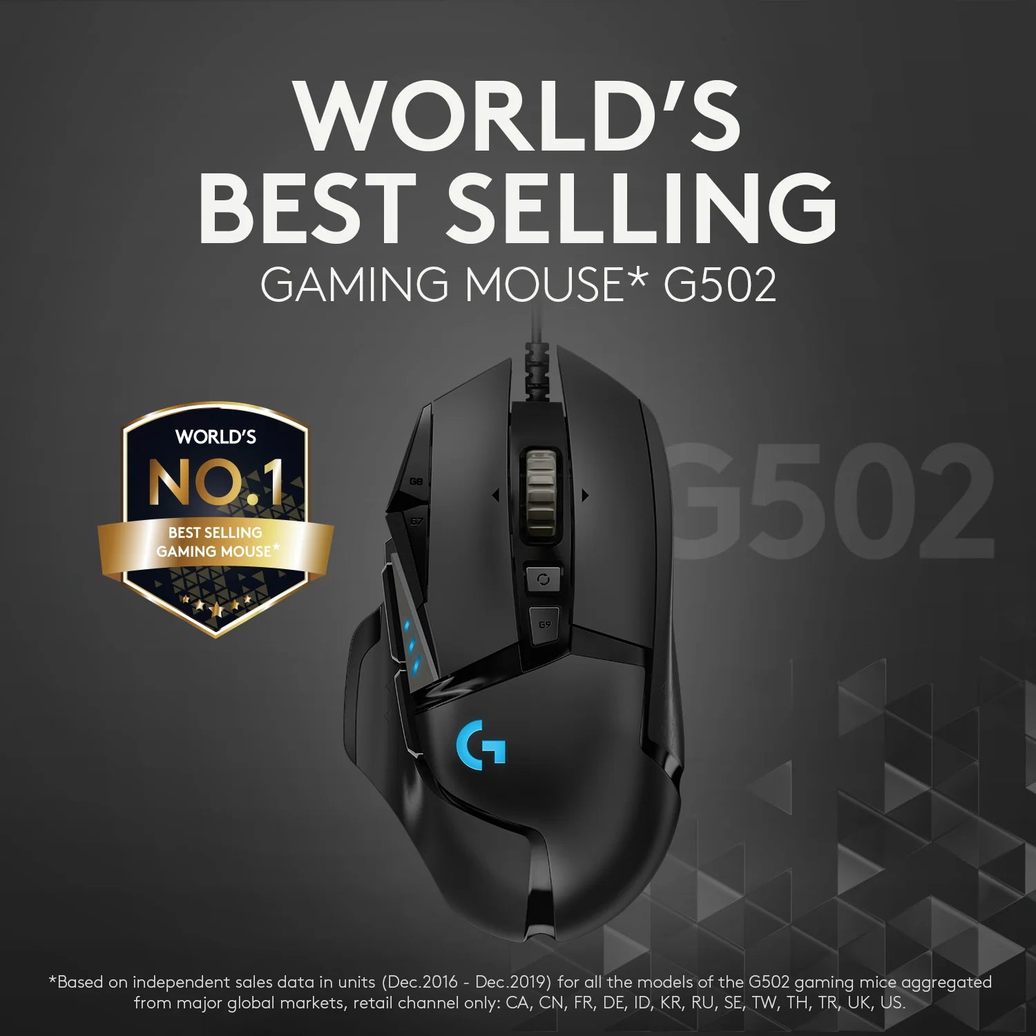 Logitech G502 HERO High Performance Wired Gaming Mouse