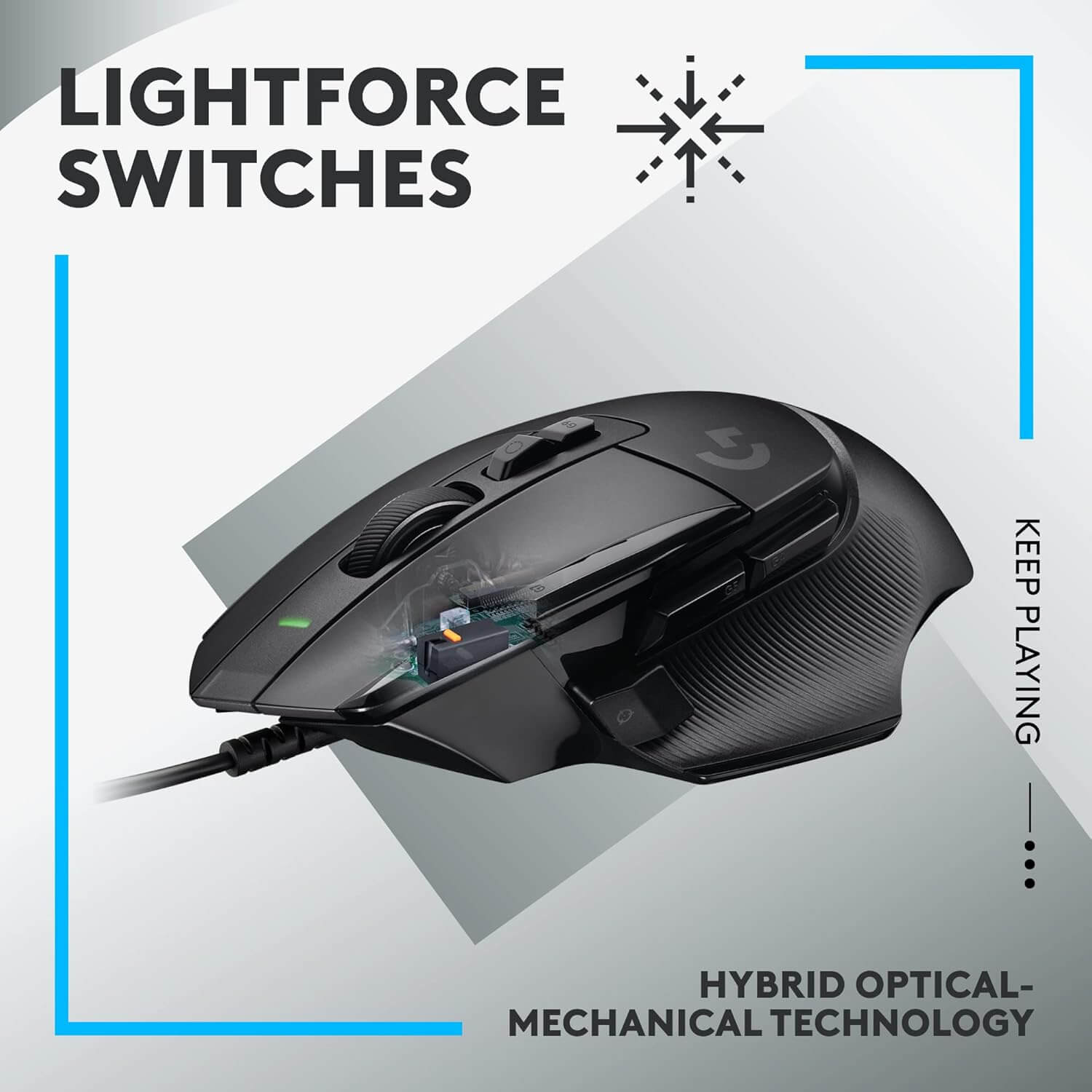 Logitech G502 X RGB Tunable Wired Gaming Mouse