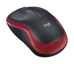 Logitech M185 2.4GHz Compact Wireless Mouse - Red