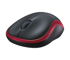 Logitech M185 2.4GHz Compact Wireless Mouse - Red