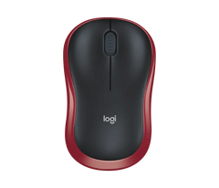 Logitech M185 2.4GHz Compact Wireless Mouse - Red