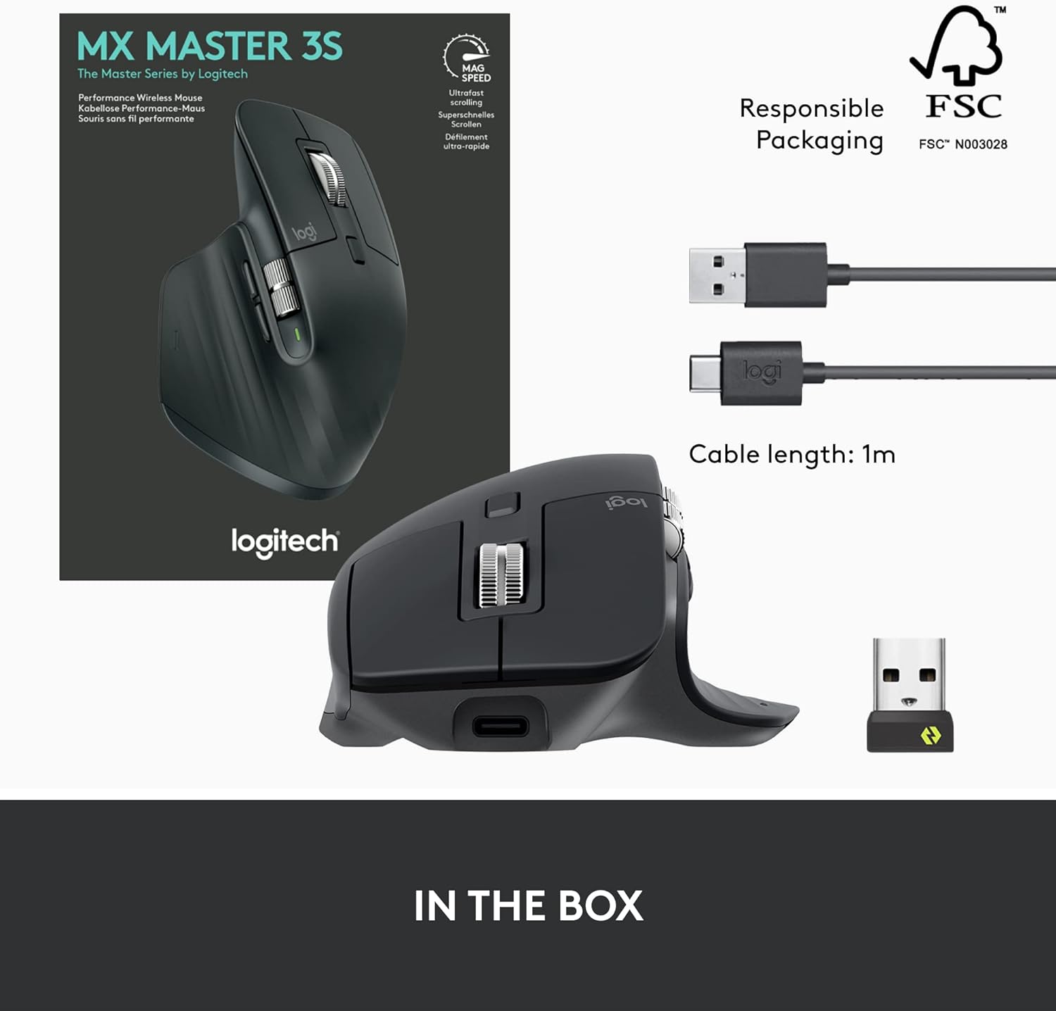 Logitech MX Master 3S Performance Wireless Mouse