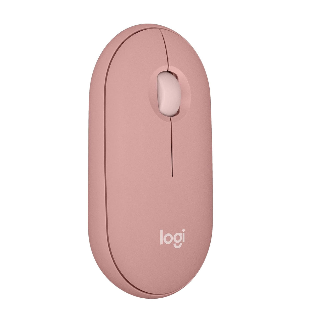 Logitech Pebble Mouse 2 M350s Slim compact Bluetooth Mouse with a Customizable Button - Pink