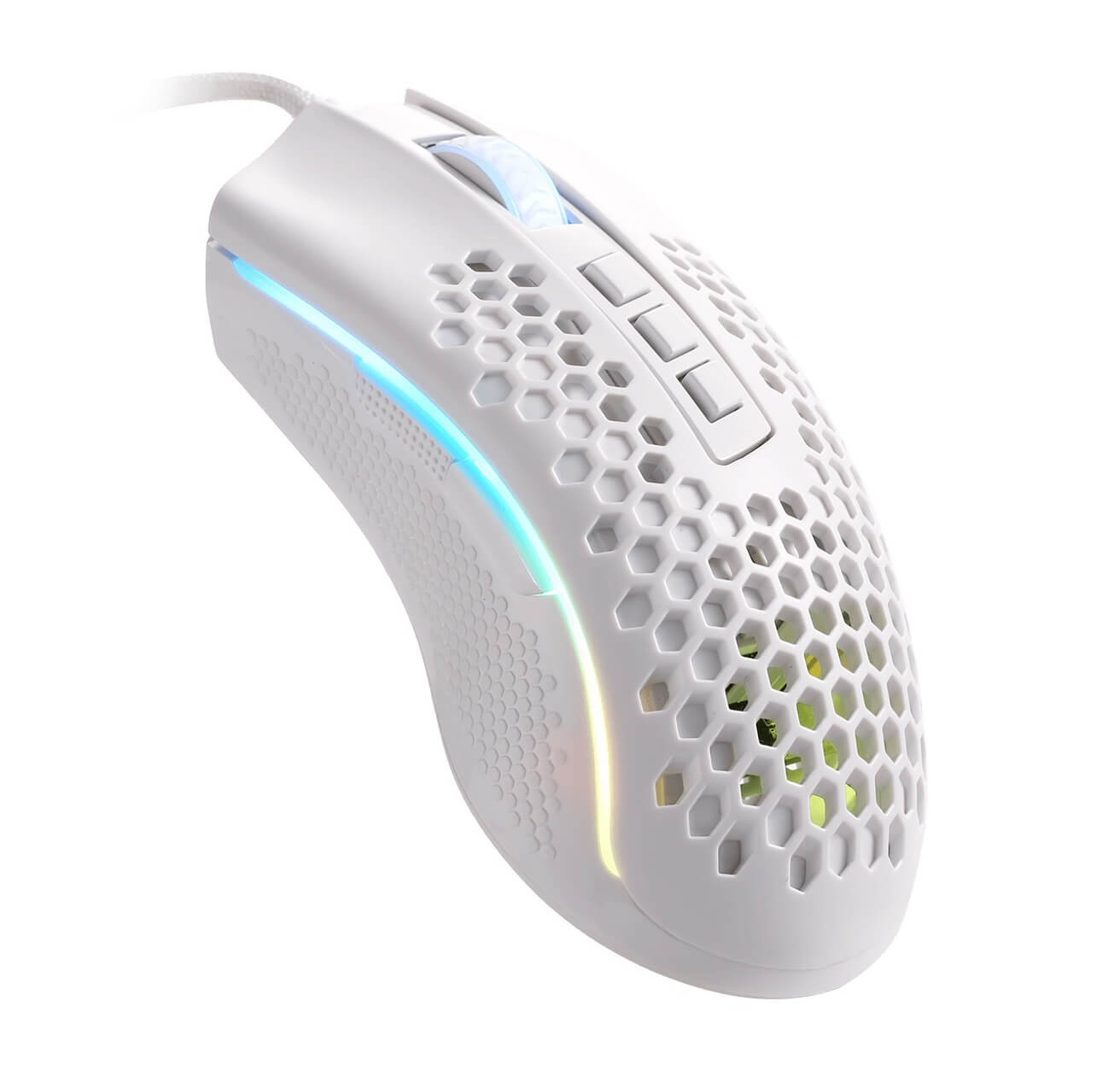 Redragon Storm M808 RGB Lightweight Wired Gaming Mouse - White