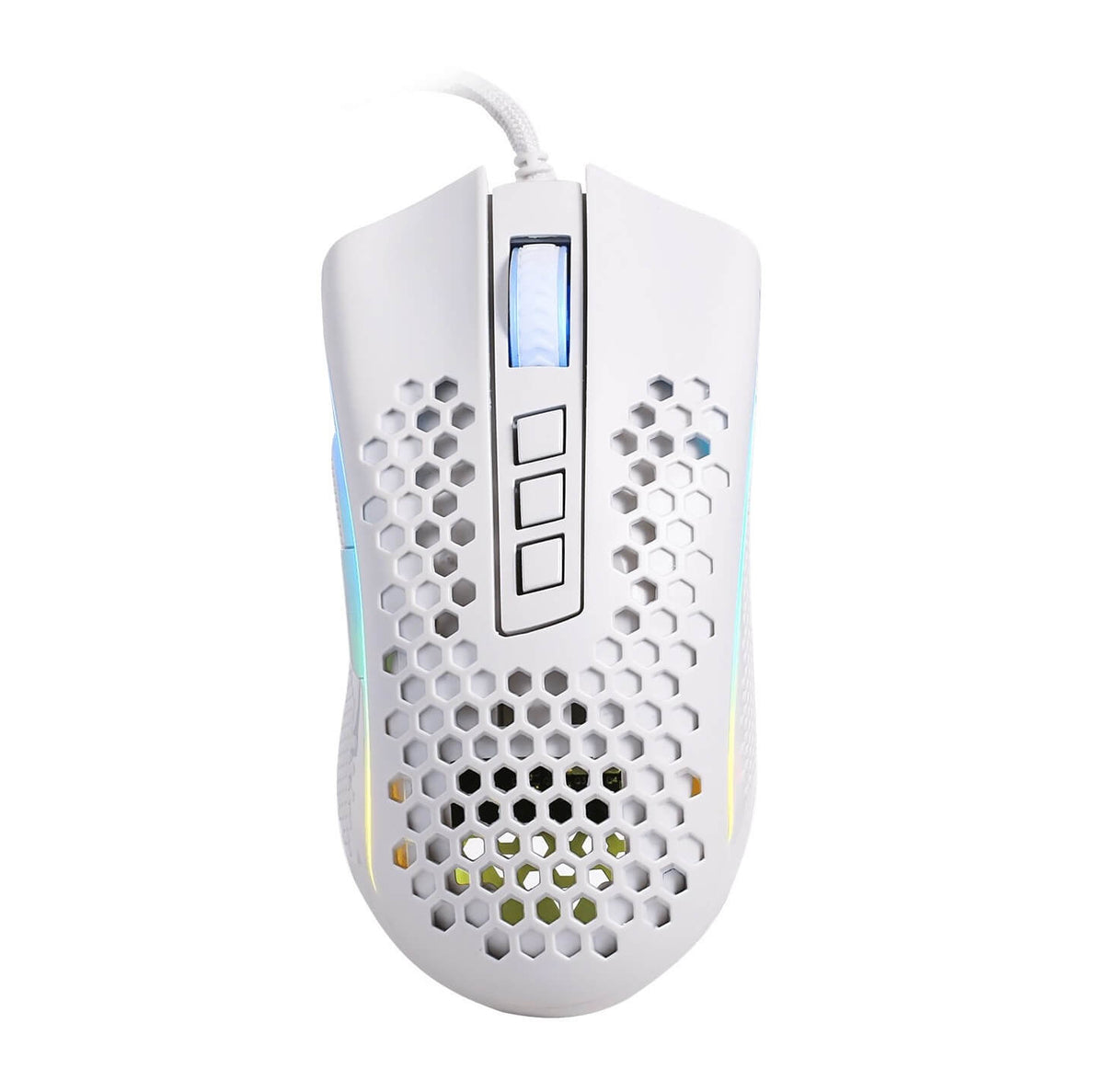 Redragon Storm M808 RGB Lightweight Wired Gaming Mouse - White