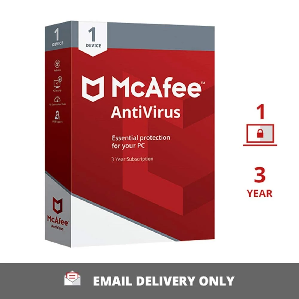 McAfee AntiVirus PC 1 Device 3 Years - GLOBAL - Digital Key