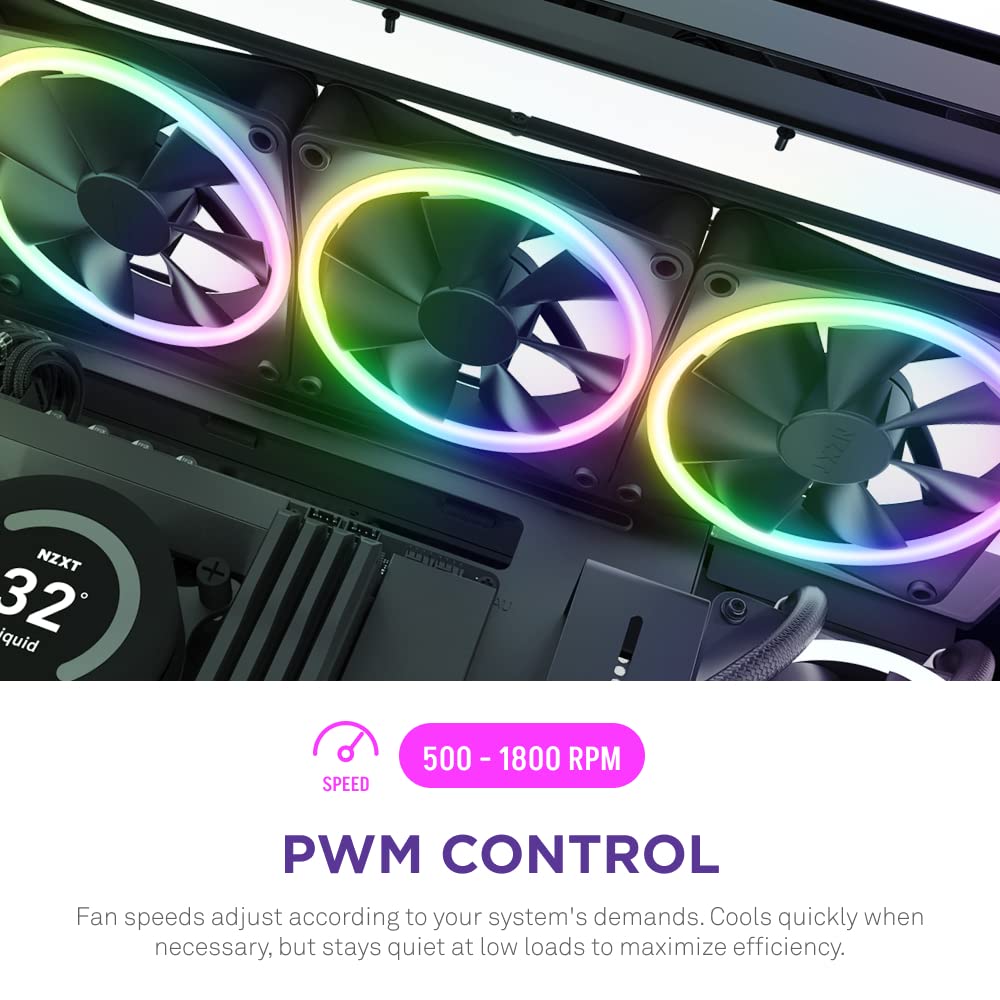 NZXT F140 RGB Duo 140mm Dual-Sided RGB Case Fan