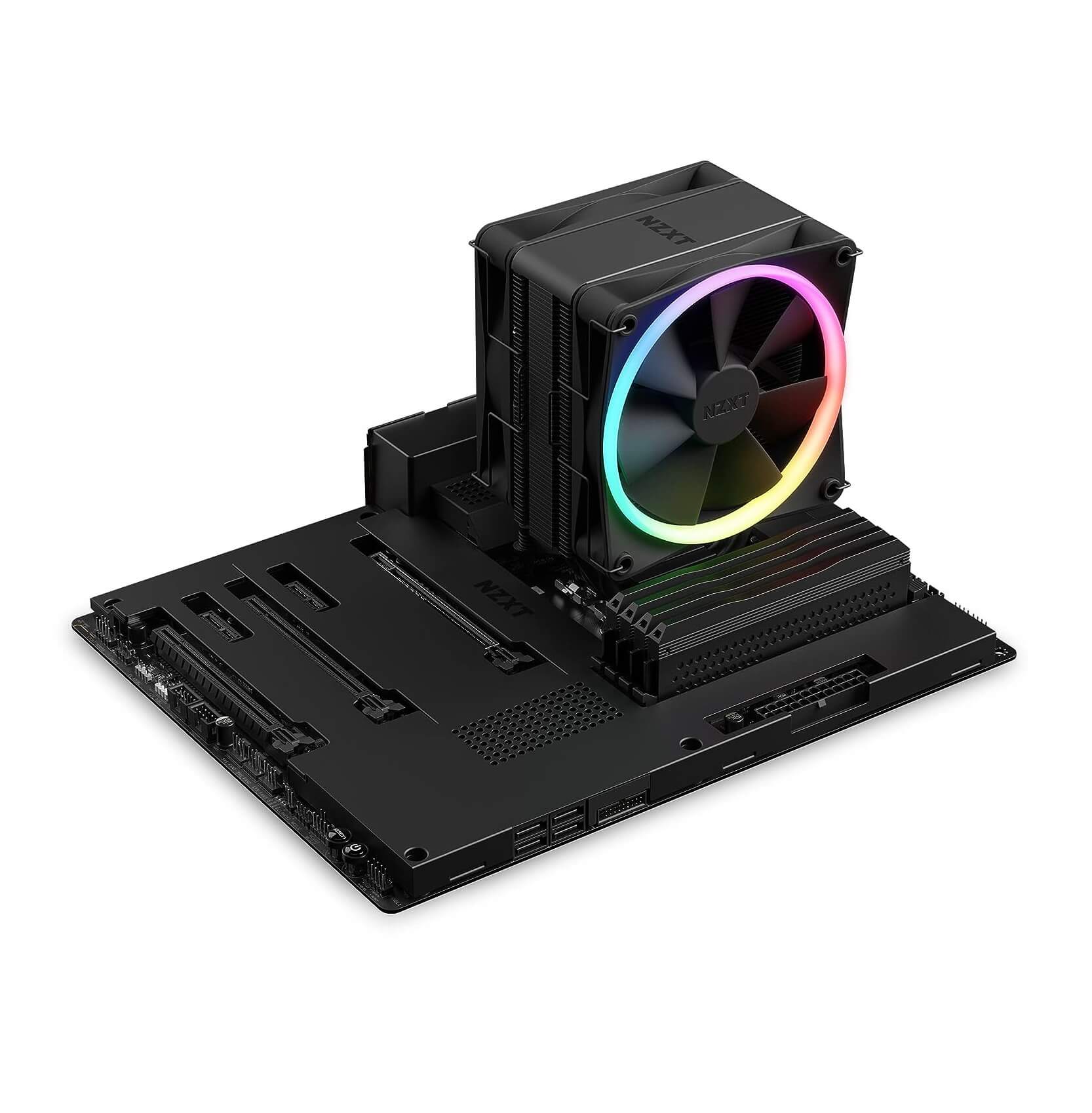 NZXT T120 RGB CPU Air Cooler AMD and Intel Compatible - Black