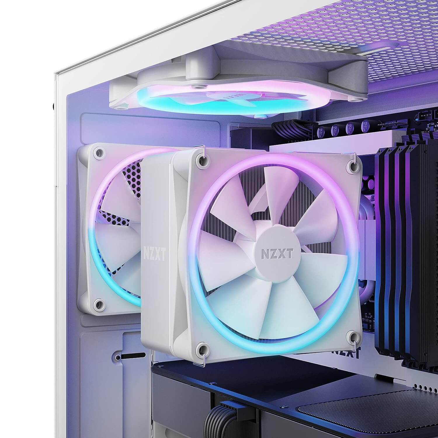 NZXT T120 RGB CPU Air Cooler AMD and Intel Compatible - White