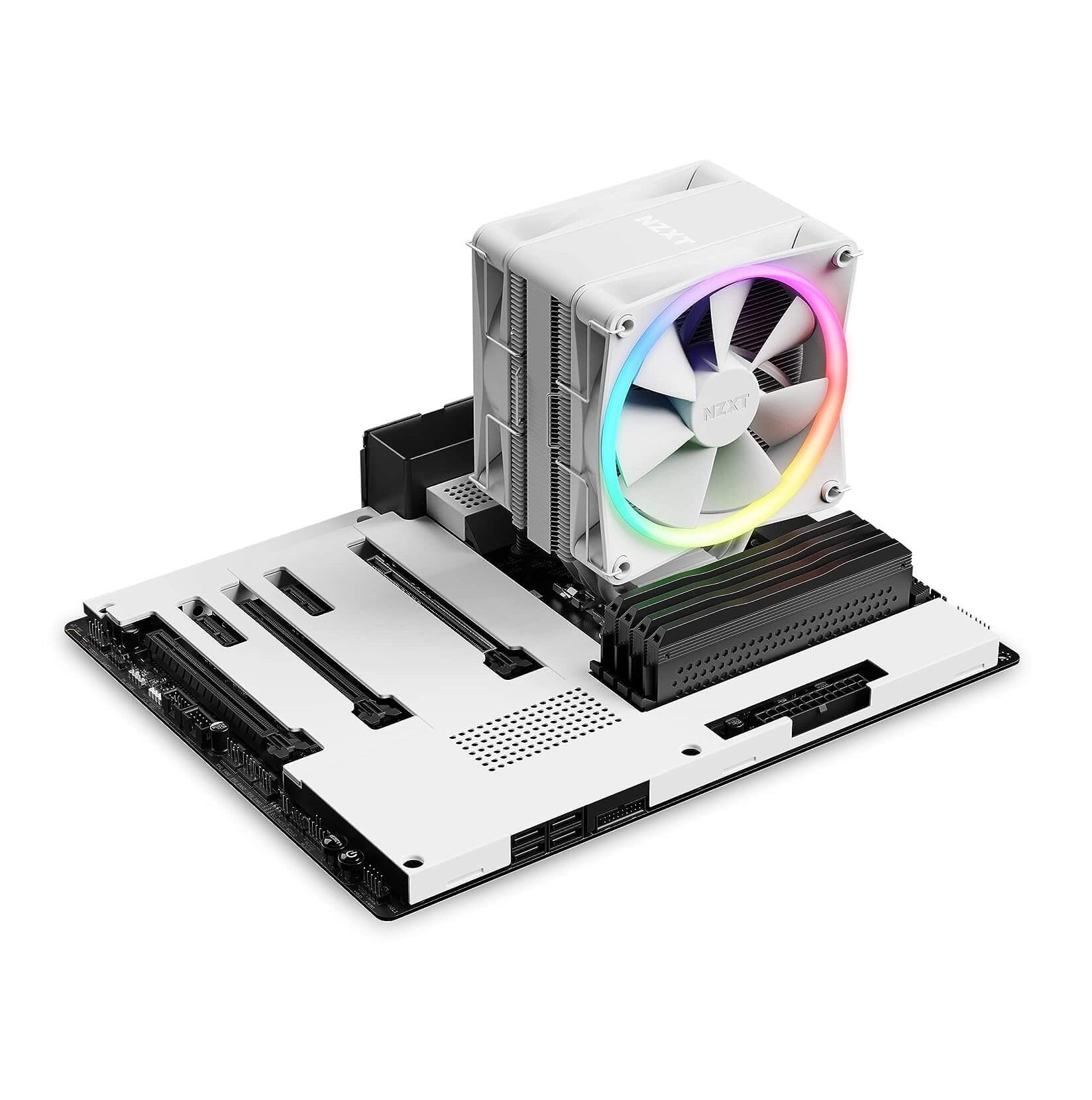 NZXT T120 RGB CPU Air Cooler AMD and Intel Compatible - White