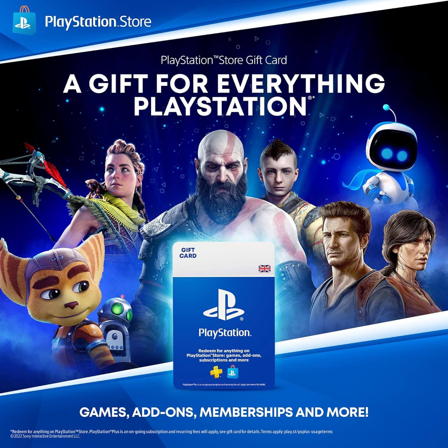 £5 PlayStation Store PSN Gift Card - PS3/ PS4/ PS Vita [UK Region Instant Digital Code]