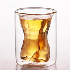 Prismora Body Shaped Double-Walled Shot Glass - 180 ml