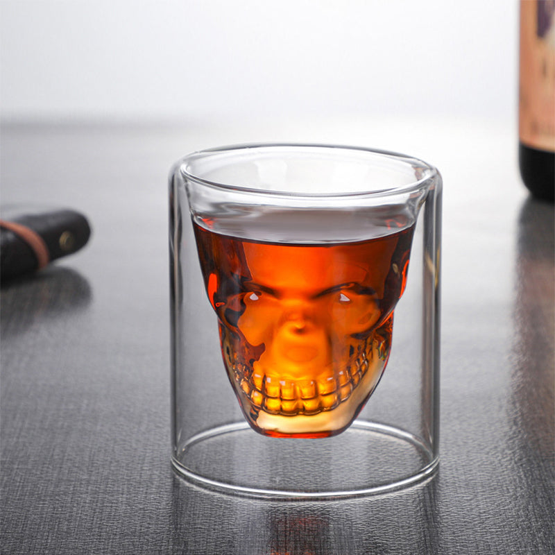 Prismora Double Wall Skull Crystal Cup - 75ml