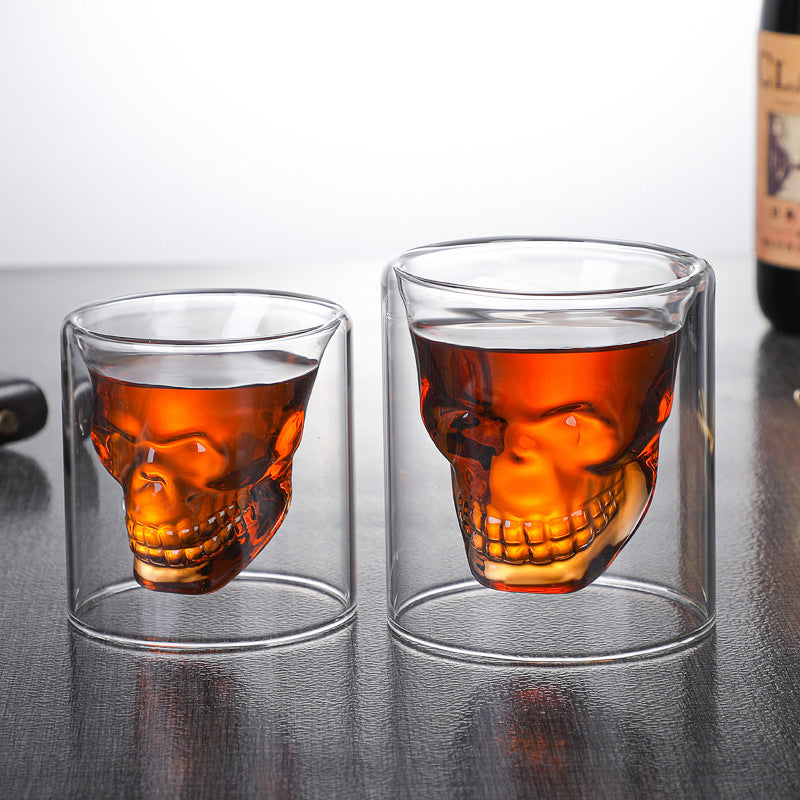 Prismora Double Wall Skull Crystal Cup - 75ml