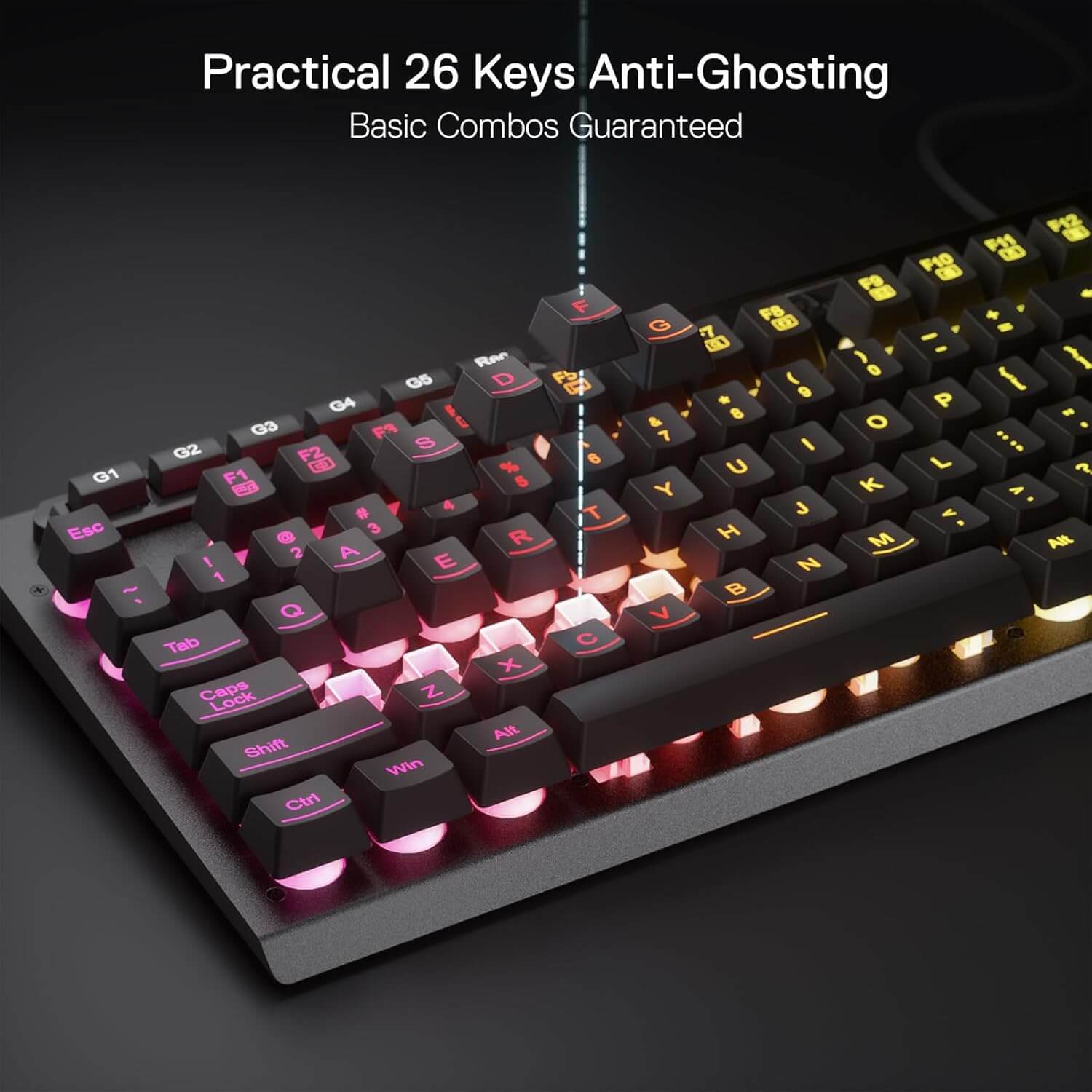 Redragon ADITYA K513 RGB Membrane Wired Gaming Keyboard