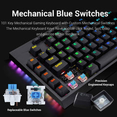 Redragon Broadsword K588 TKL RGB Mechanical Gaming Keyboard