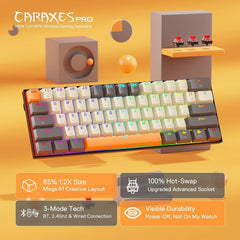 Redragon CARAXES PRO K644 CGO RGB Wireless 60% Mechanical Keyboard