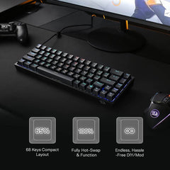 Redragon CASTOR K631 65% RGB Mechanical Gaming Keyboard