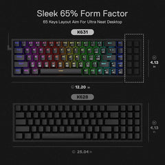 Redragon CASTOR K631 65% RGB Mechanical Gaming Keyboard