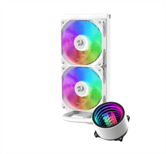 Redragon CCW-3011W AIO 240mm RGB Liquid CPU Cooler - White