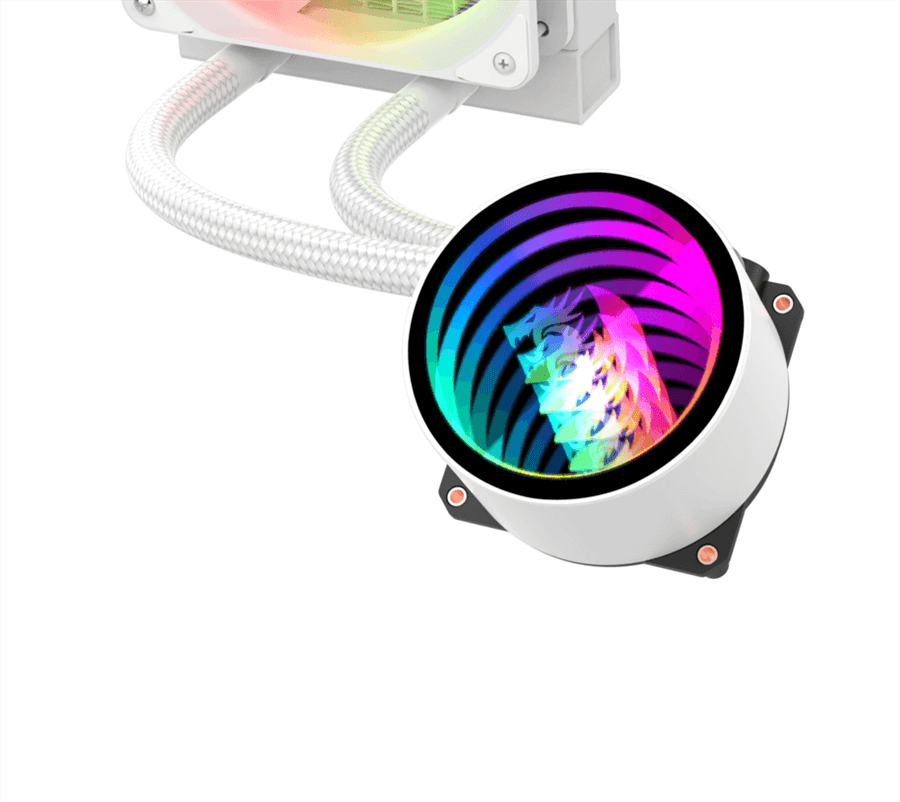 Redragon CCW-3011W AIO 240mm RGB Liquid CPU Cooler - White