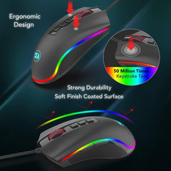 Redragon Cobra FPS M711-FPS RGB Wired Gaming Mouse