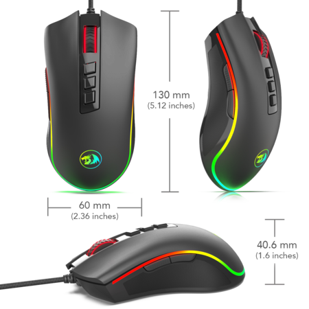 Redragon COBRA M711 RGB Backlit Wired Gaming Mouse