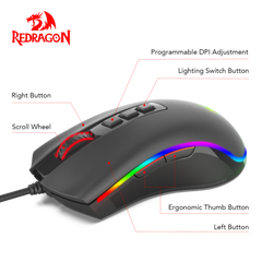 Redragon COBRA M711 RGB Backlit Wired Gaming Mouse